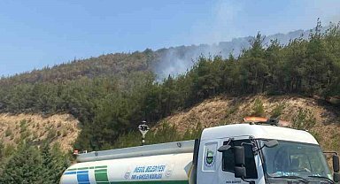 İnegöl Belediyesi, yangın bölgesine destek için harekete geçti