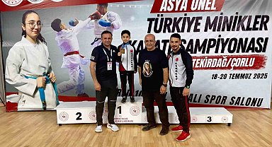Ispartalı Yalın Berk Türker, karatede Türkiye şampiyonu oldu