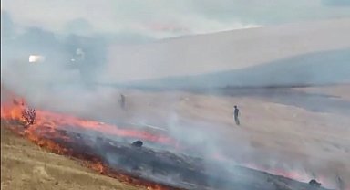 İstanbul Büyükçekmece'de otluk alanda yangın