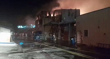 İstanbul Çekmeköy'de sünger fabrikası yandı