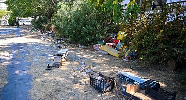 İzmir Bornova'daki 166 yıllık köşk çevresindeki atıl alan temizlendi