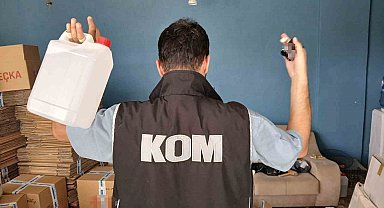 İzmir'de depoda ele geçirilen 5 ton sahte alkole 1 tutuklama