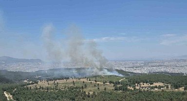 İzmir'de yeni orman yangını: Buca'ya havadan ve karadan müdahale