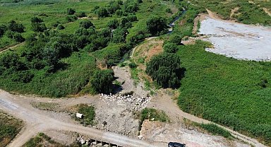 İznik'te kuraklık alarmı...Çakırca deresi kurudu, göl çekilmeye başladı