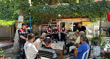 Jandarmadan Koçarlı'da vatandaşlara bilgilendirme