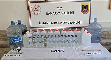 Kaçak alkol üretip piyasaya sürecekti jandarmaya yakalandı