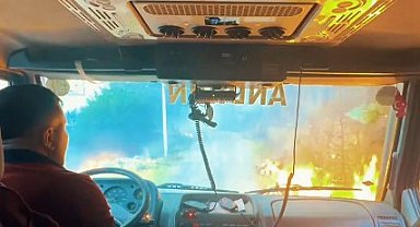 Kahramanmaraş yangınında ekiplerin zorlu mücadelesi