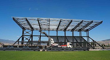 Kahramanmaraş'ın yeni futbol sahası hızla yapılıyor