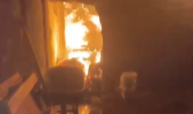 Kahramanmaraş'ta ahır yangını, 2 hayvan telef oldu