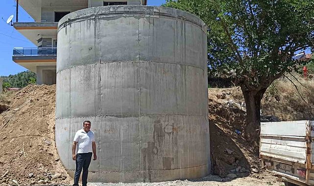 Karacaali Mahallesi'ne 105 tonluk yangın su deposu
