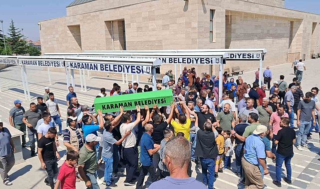 Karaman'da 5'inci kattan düşen 2 yaşındaki Miraç, son yolculuğuna uğurlandı