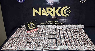 Karaman'da bin 752 adet uyuşturucu hap ele geçirildi