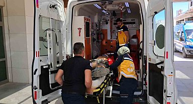 Karaman'da girdiği inşaattan düşen çocuk yaralandı