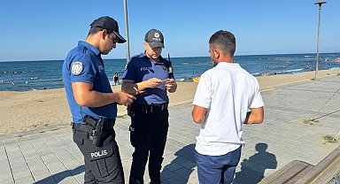 Karasu Sahili'nde hırsızlık olaylarına karşı emniyetten yoğun önlem