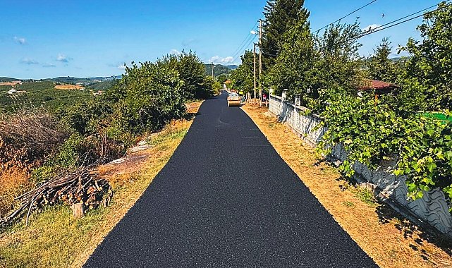 Karasu'da bir mahallenin ulaşım hattı daha yenilendi