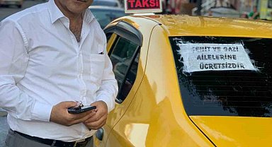 Karslı taksicilerden örnek davranış