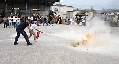 Kartepe Belediyesi'nde yangın tatbikatı