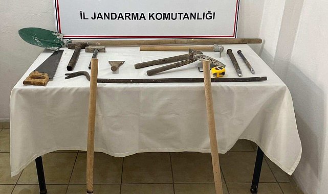 Kastamonu'da define avcılarına suç üstü baskın