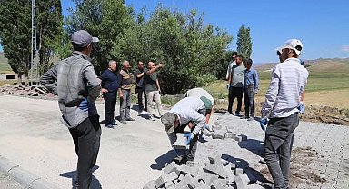Kaymakam ekinci yol çalışmaları yerinde denetledi