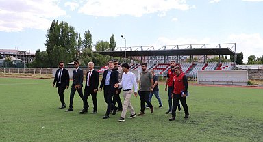 Kaymakam Koşansu yapımı devam eden spor merkezlerini ziyaret etti