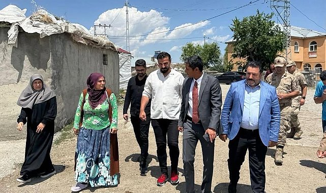 Kaymakam Mahir, Köyde devam eden parke çalışmalarını inceledi