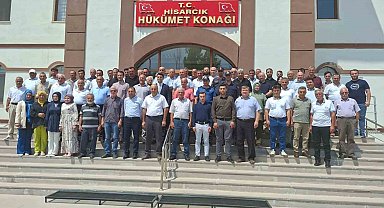 Kaymakam Muhammet Samet Bahar Hisarcık'a veda etti