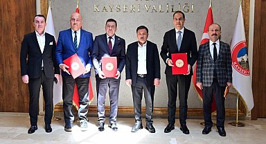 Kayseri OSB Sağlık Merkezi valilikte imzalanan protokolle Sağlık Müdürlüğü'ne tahsis edildi