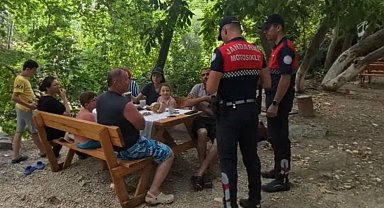 Kazdağları'nda jandarmadan yangın denetimi