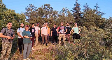 Kent ormanı yürüyüşünde sıra dışı karşılaşma