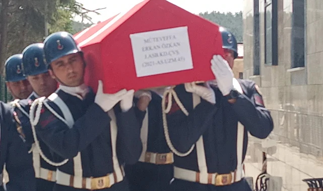 Keşan'da Jandarma Astsubay Erkan Özkan'a son görev