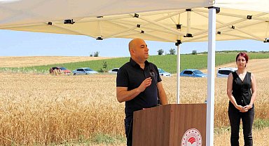 Kırklareli'nde yerli ve milli buğday hasadı yapıldı