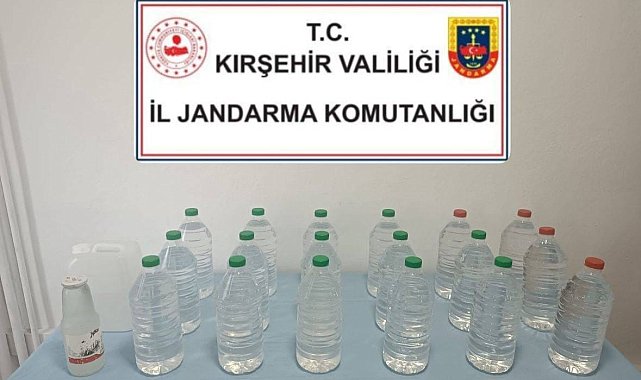 Kırşehir'de kaçak alkol operasyonu