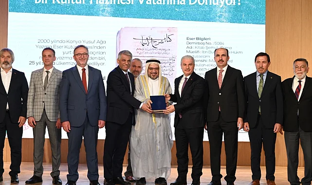 "Kitab Şerhu'l-Esma" yeniden Konya'ya kazandırıldı