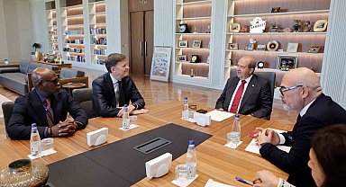 KKTC Cumhurbaşkanı Tatar, BM Genel Sekreteri'nin Kıbrıs Özel Temsilcisi Stewart'ı kabul etti