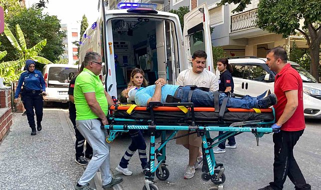 Klima tamiri yapmak isterken merdivenden düşen usta yaralandı
