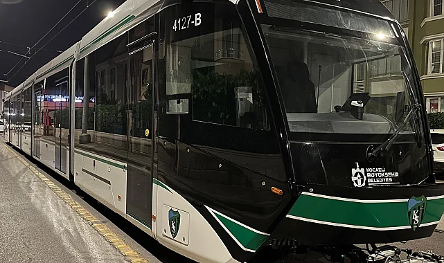 Kocaeli'de 9. tramvay raylara indirildi