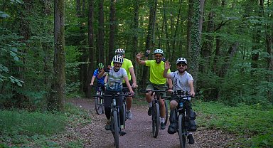 Kocaeli'de dağ bisikleti tutkunları Ormanya'da buluştu