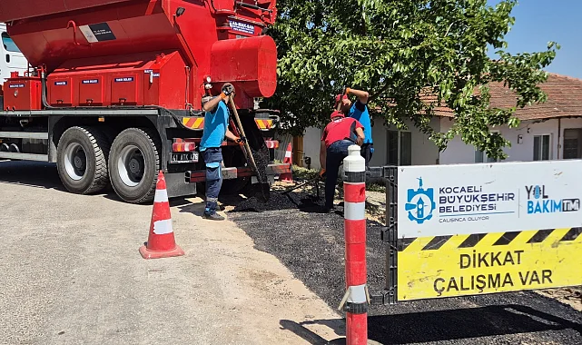 Kocaeli'de güvenli ve konforlu yollar için hızlı müdahale