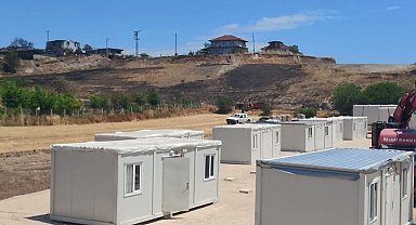 Konteyner kentler yangın bölgelerine sevk edildi