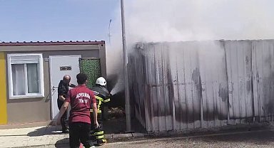 Konteyner kentte korkutan yangın