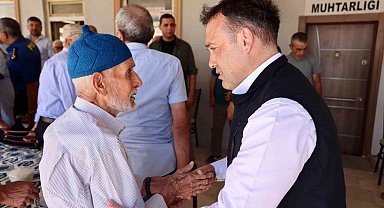 Kontrol altına alına yangın sonrası alevlerden etkilenen köylere ziyaret