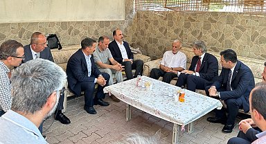 Konya protokolünden şehit Can'ın ailesine taziye ziyareti