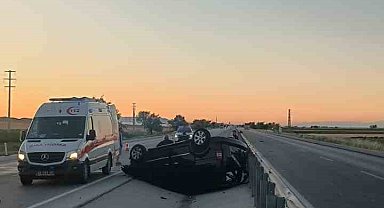 Konya'da kontrolden çıkan kamyonet devrildi: 1 ölü, 2 yaralı