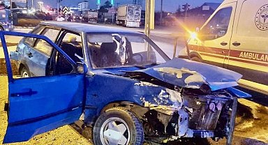 Konya'da otomobil ile tır çarpıştı: 3 yaralı