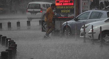Konya'da yağmur bastırdı, sücürüler zor anlar yaşadı