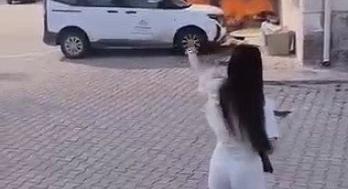Kurum bahçesinde çıkan yangın paniğe neden oldu