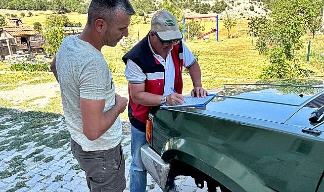 Kütahya'da çiftçilere 2025 yılı ÇKS askı icmalleri dağıtıldı