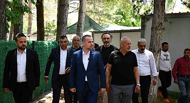 MAGİNDER heyeti Doğanşehir'de esnaf ve vatandaşlarla buluştu