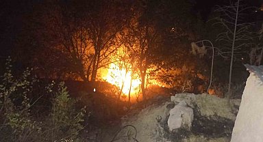 Malatya'da, bahçe yangını korkuttu