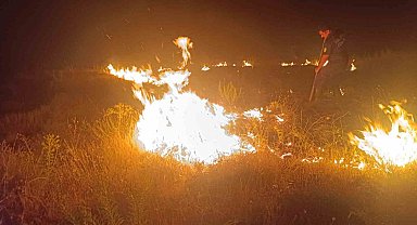 Malatya'da bahçe yangını
